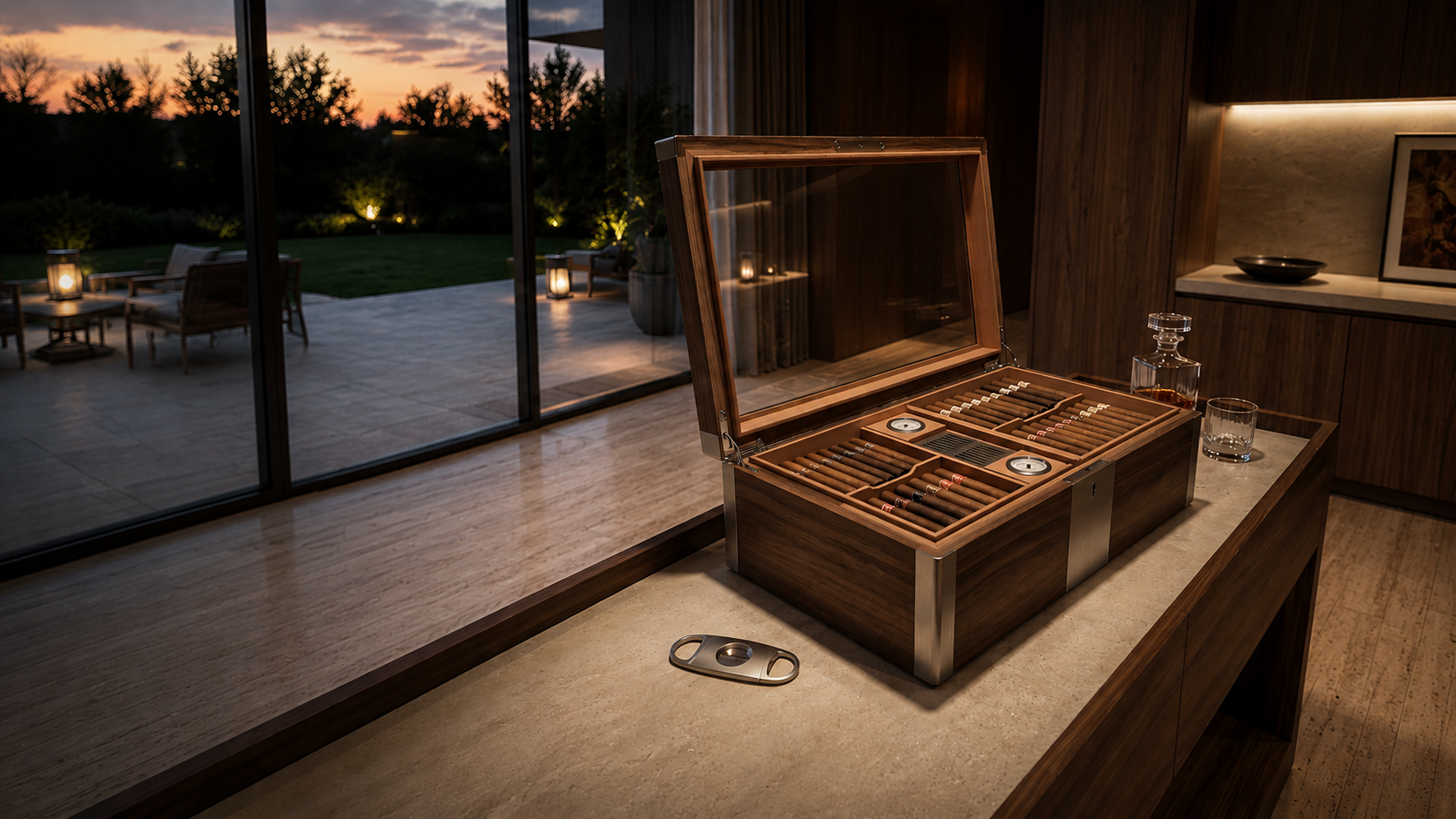 After hours, the smoking room