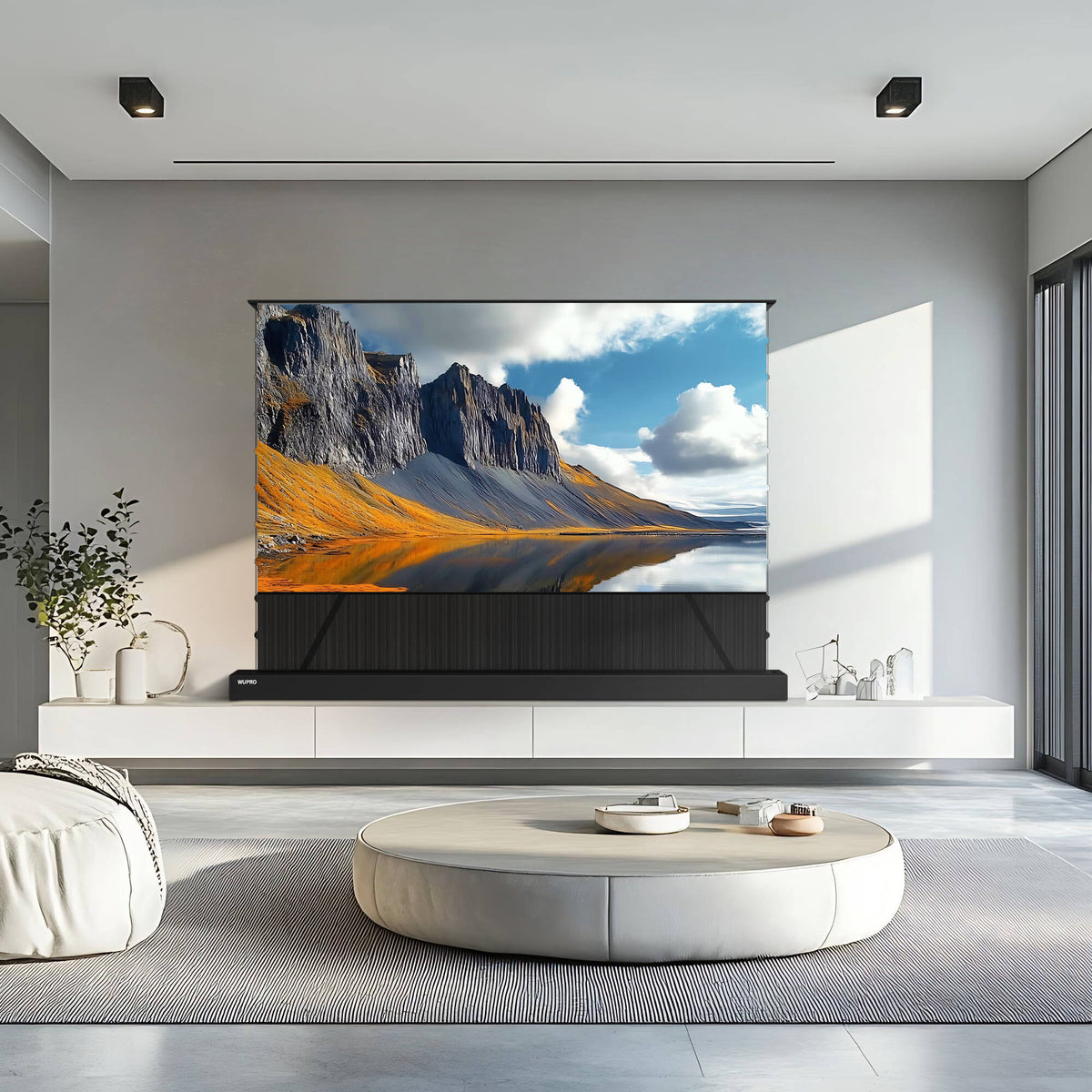 Wupro Cinema LeApex CLR Smart Motorized Floor Rising Screen