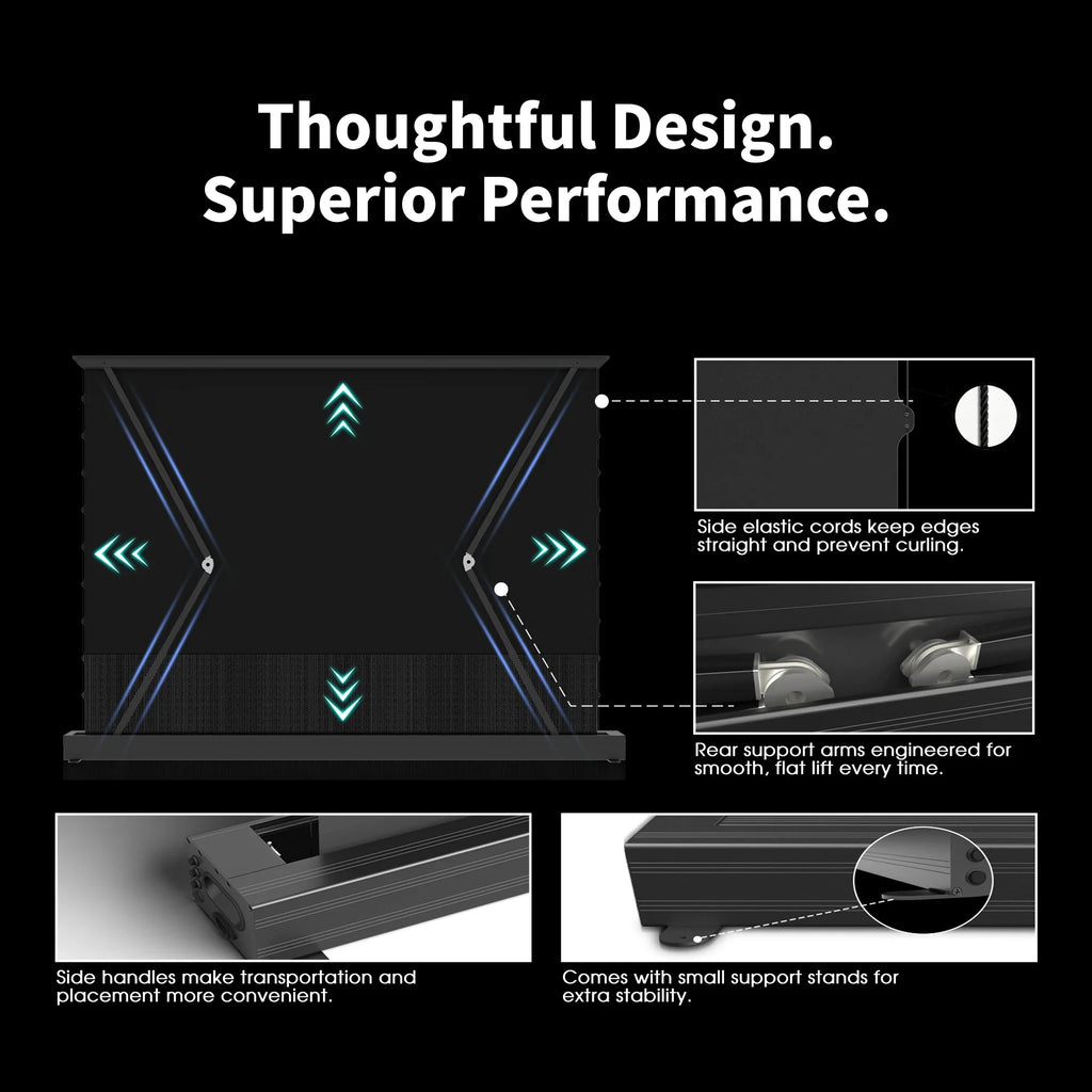Wupro Cinema LeApex CLR Smart Motorized Floor Rising Screen
