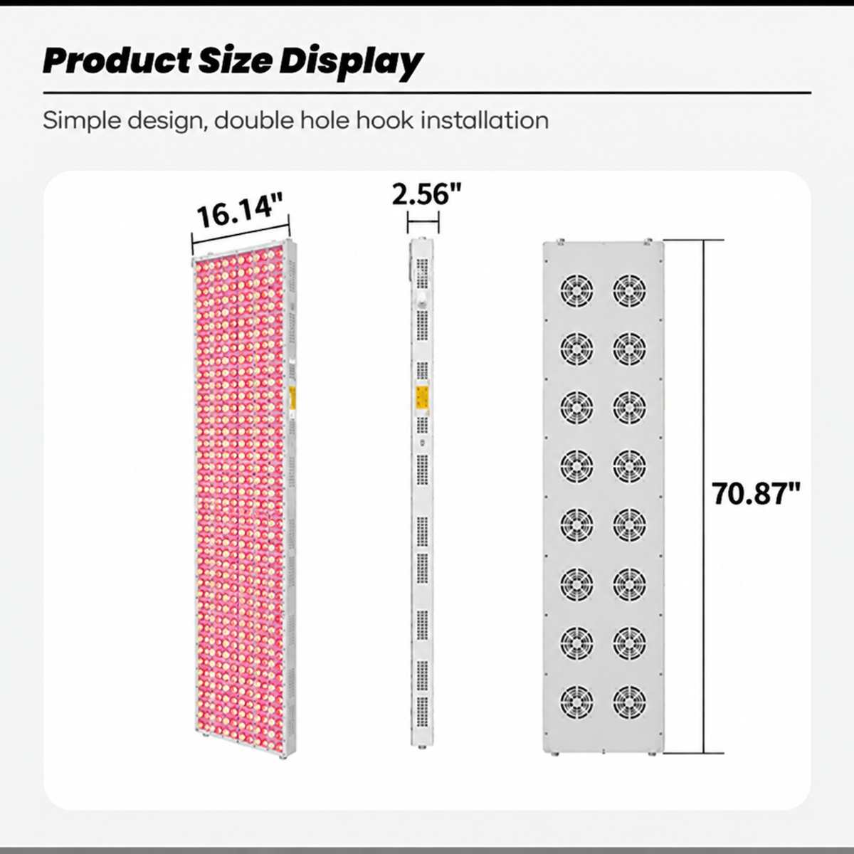 IDEA Therapy Full-Body Red Light Therapy Panel - RLPRO1200-X2