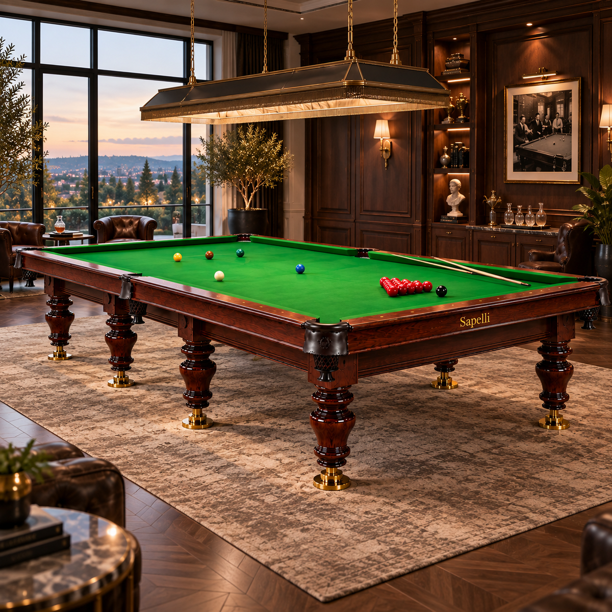 Sapelli History Classic Snooker Table