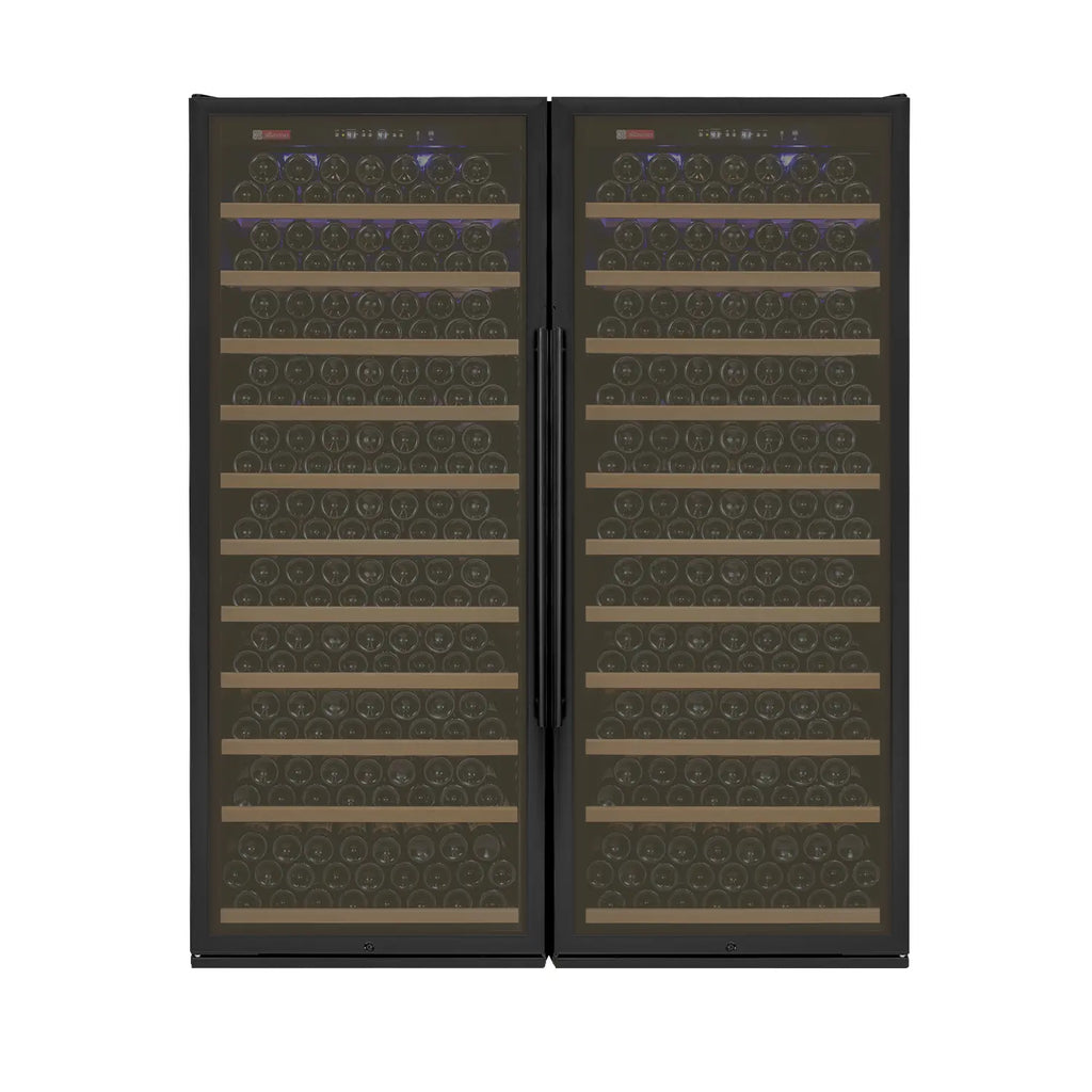 Allavino Vite Series 610 Bottle Dual Zone Side-by-Side Wine Refrigerator, Black