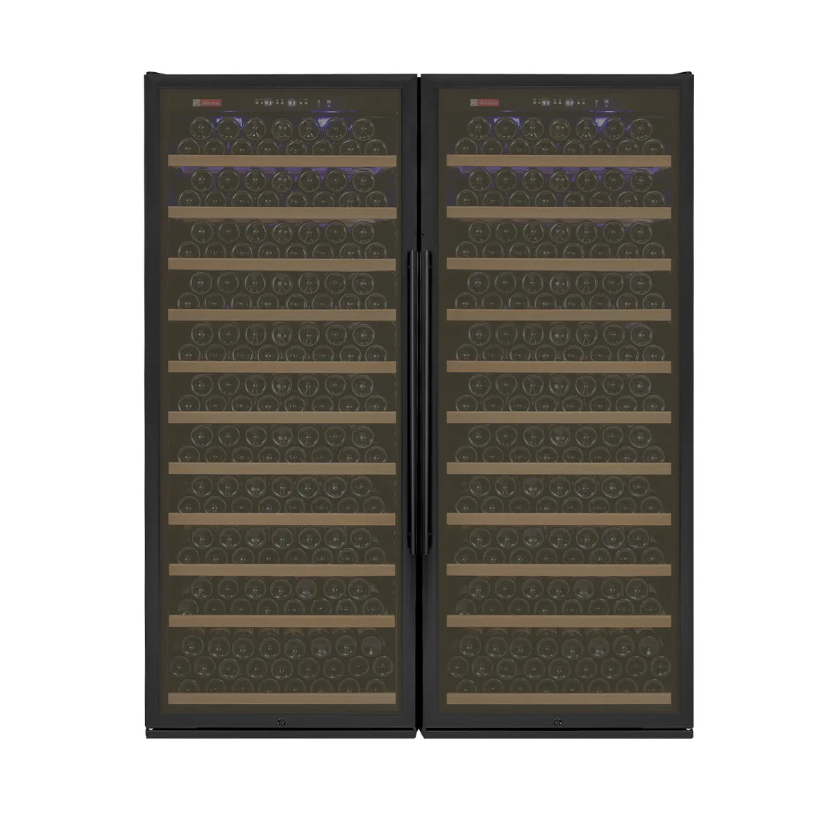 Allavino Vite Series 610 Bottle Dual Zone Side-by-Side Wine Refrigerator, Black