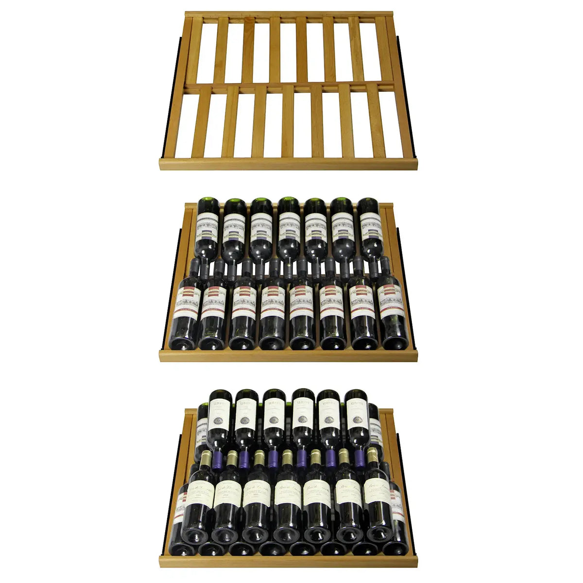 Allavino Vite Series 610 Bottle Dual Zone Side-by-Side Wine Refrigerator, Stainless Steel
