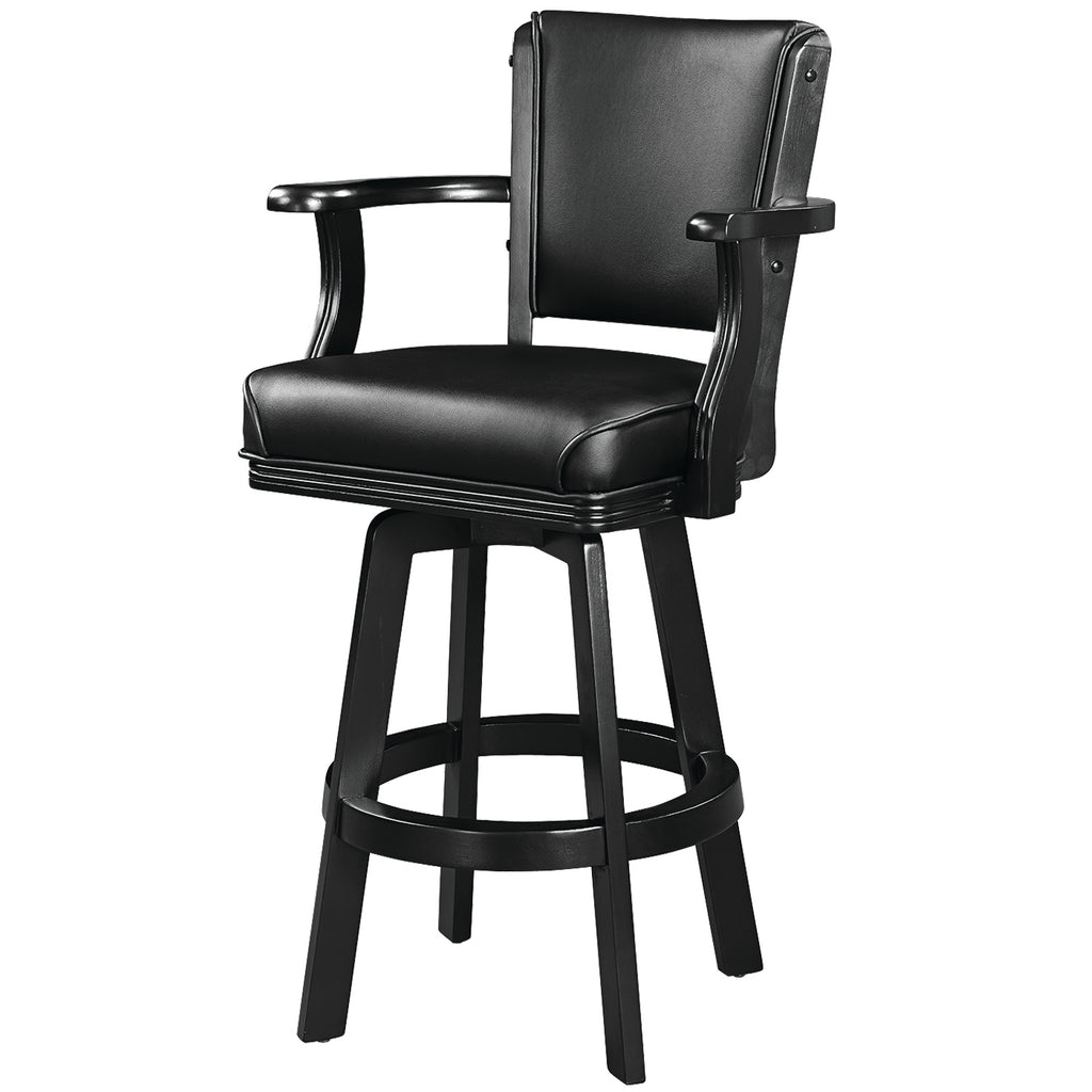 RAM Game Room Solid Wood Swivel Barstool with Arms 30"
