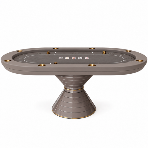 Billiards 147 Convera Ten-Player Poker Table, Gray