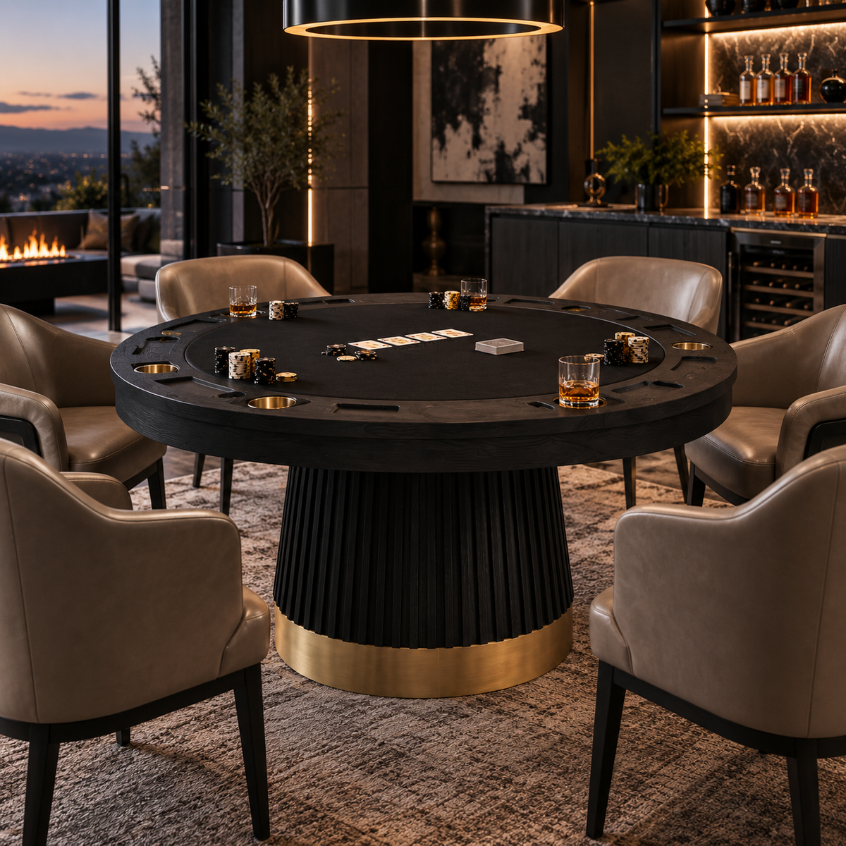 RAM Game Room Prohibition 60" Poker Table