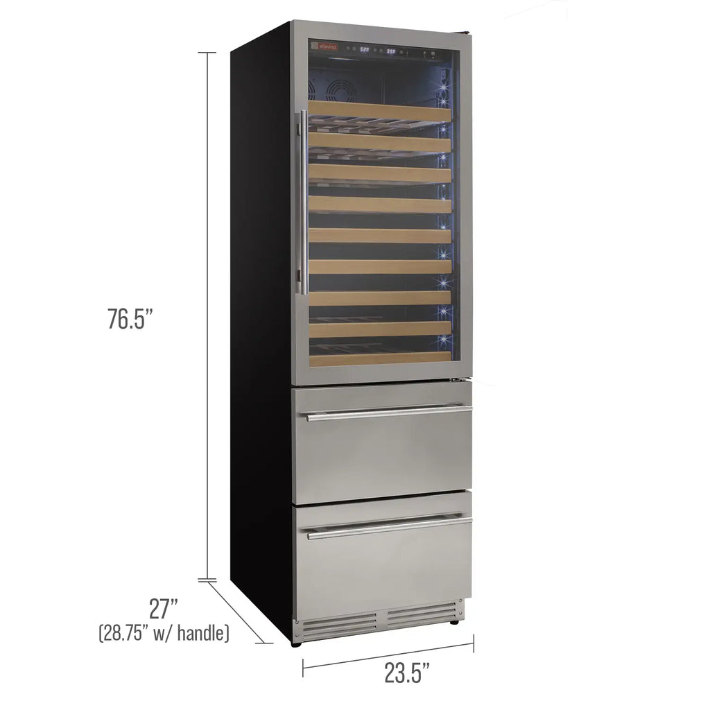 Allavino 108 Bottle Stainless Steel Wine Refrigerator