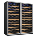 Allavino Vite Series 610 Bottle Dual Zone Side-by-Side Wine Refrigerator, Stainless Steel