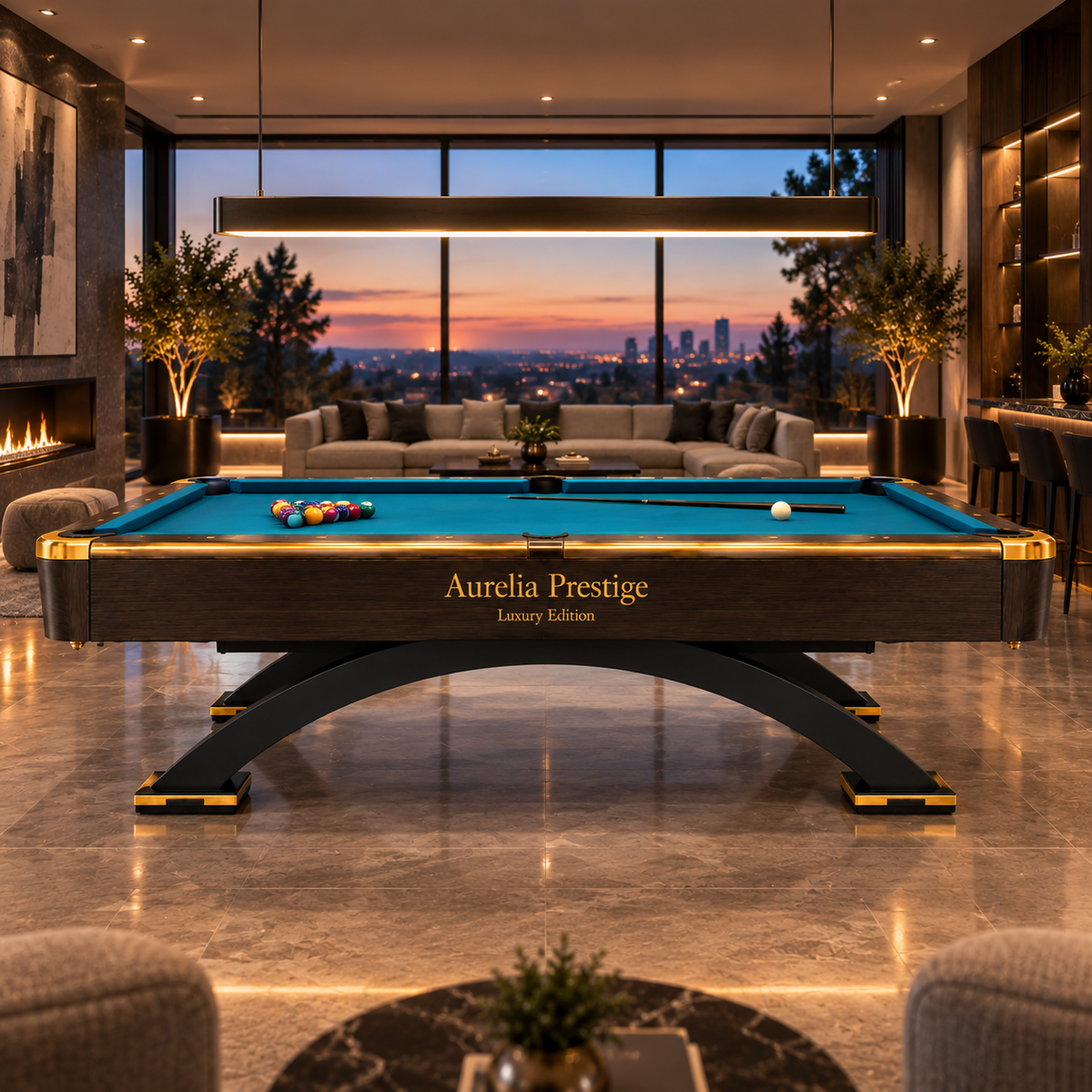 Sapelli Aurelia Prestige Luxury Edition Billiards Table