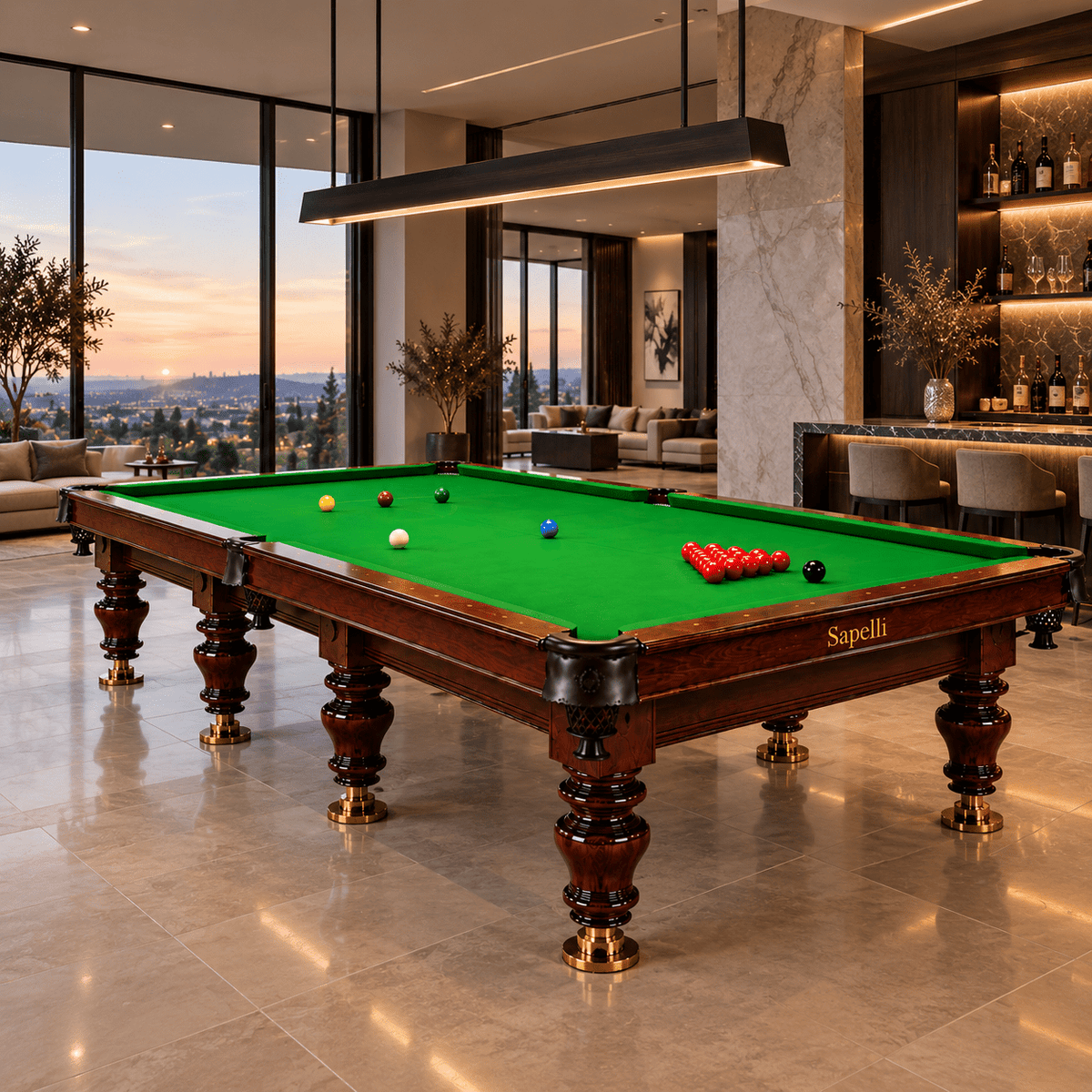 Sapelli History Classic Snooker Table