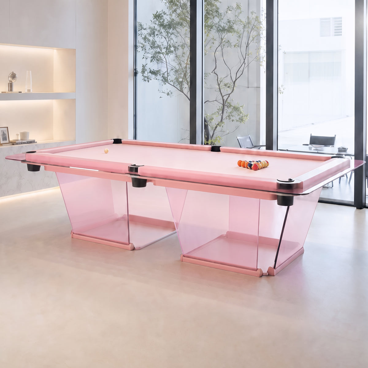 Billiards 147 Vitrella Premium Glass Pool Table