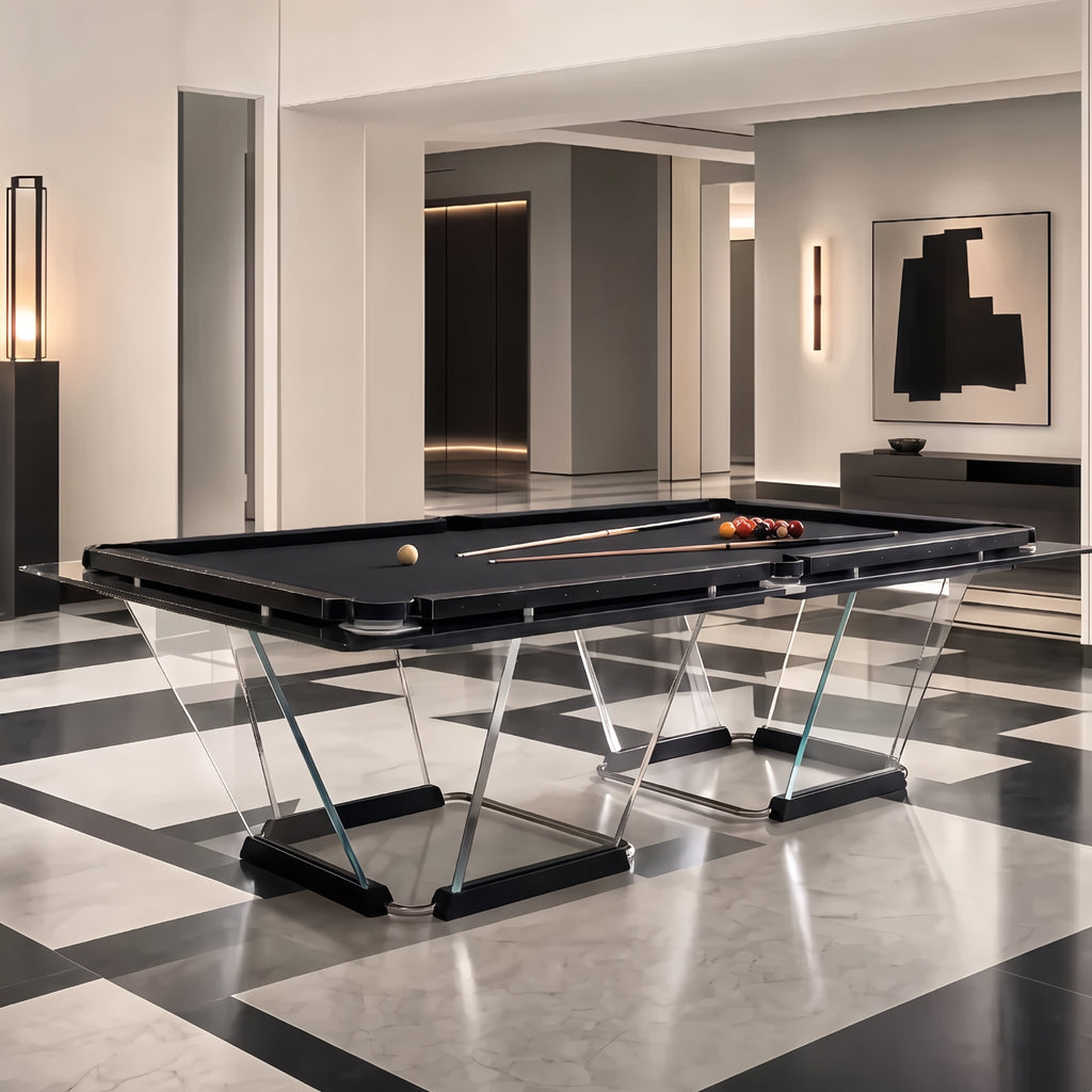 Billiards 147 Vitrella Premium Glass Pool Table