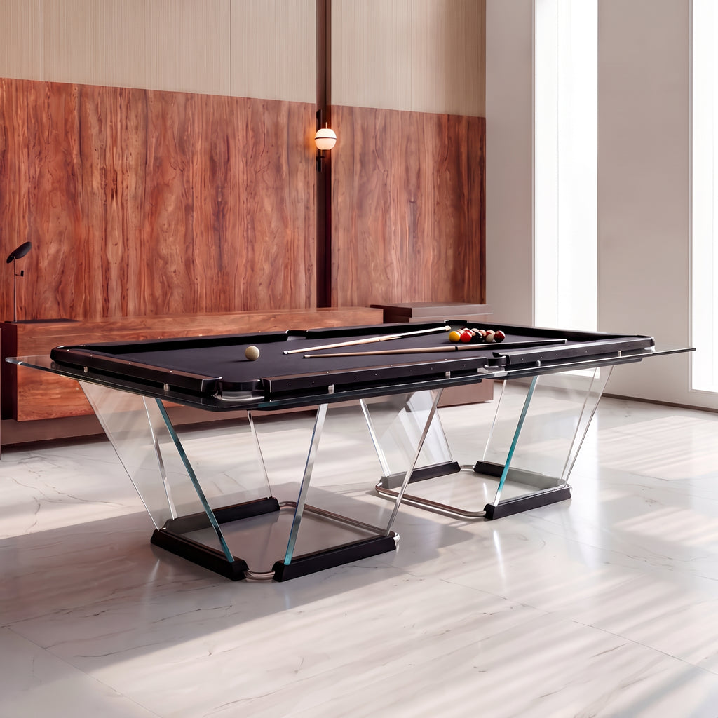 Billiards 147 Vitrella Premium Glass Pool Table