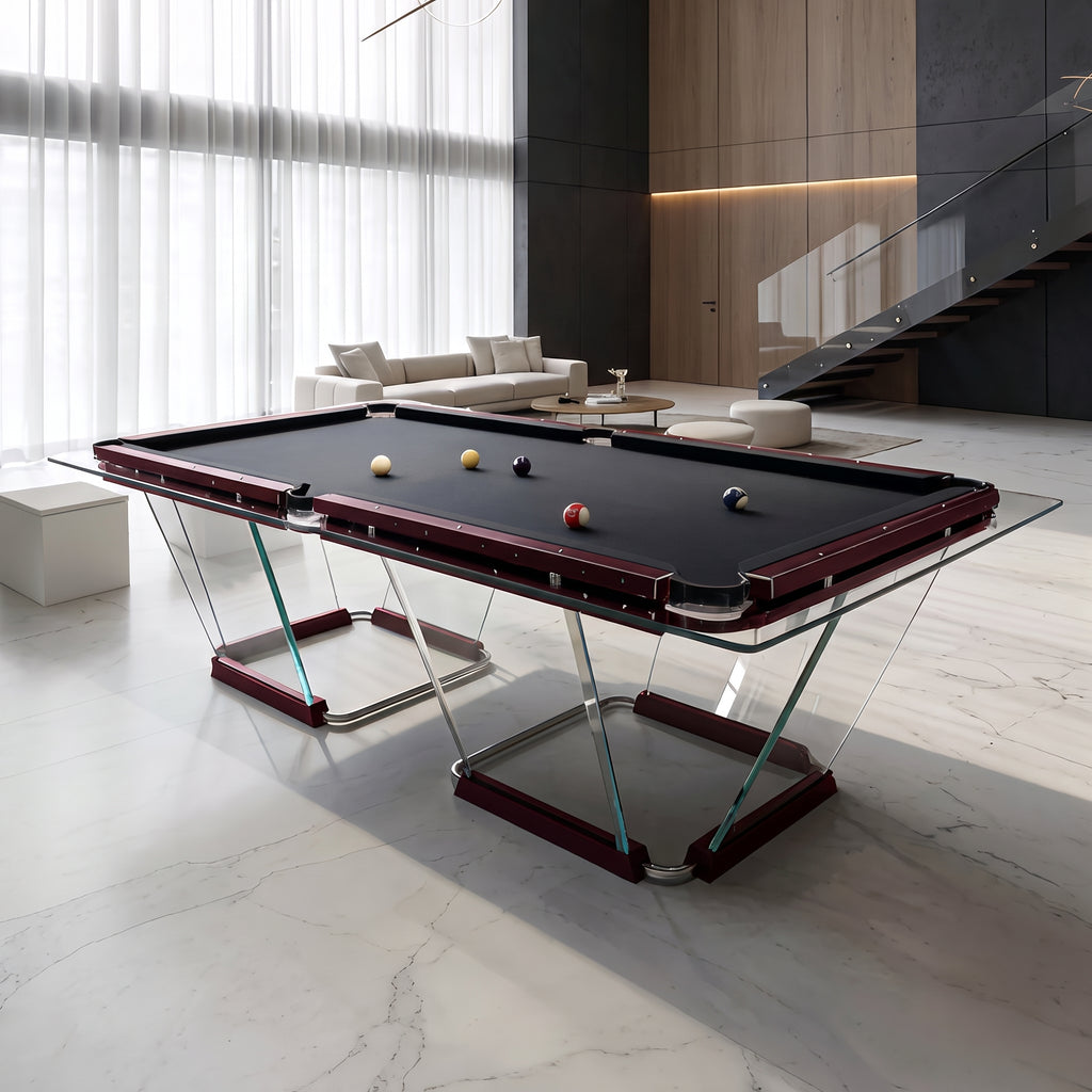 Billiards 147 Vitrella Premium Glass Pool Table