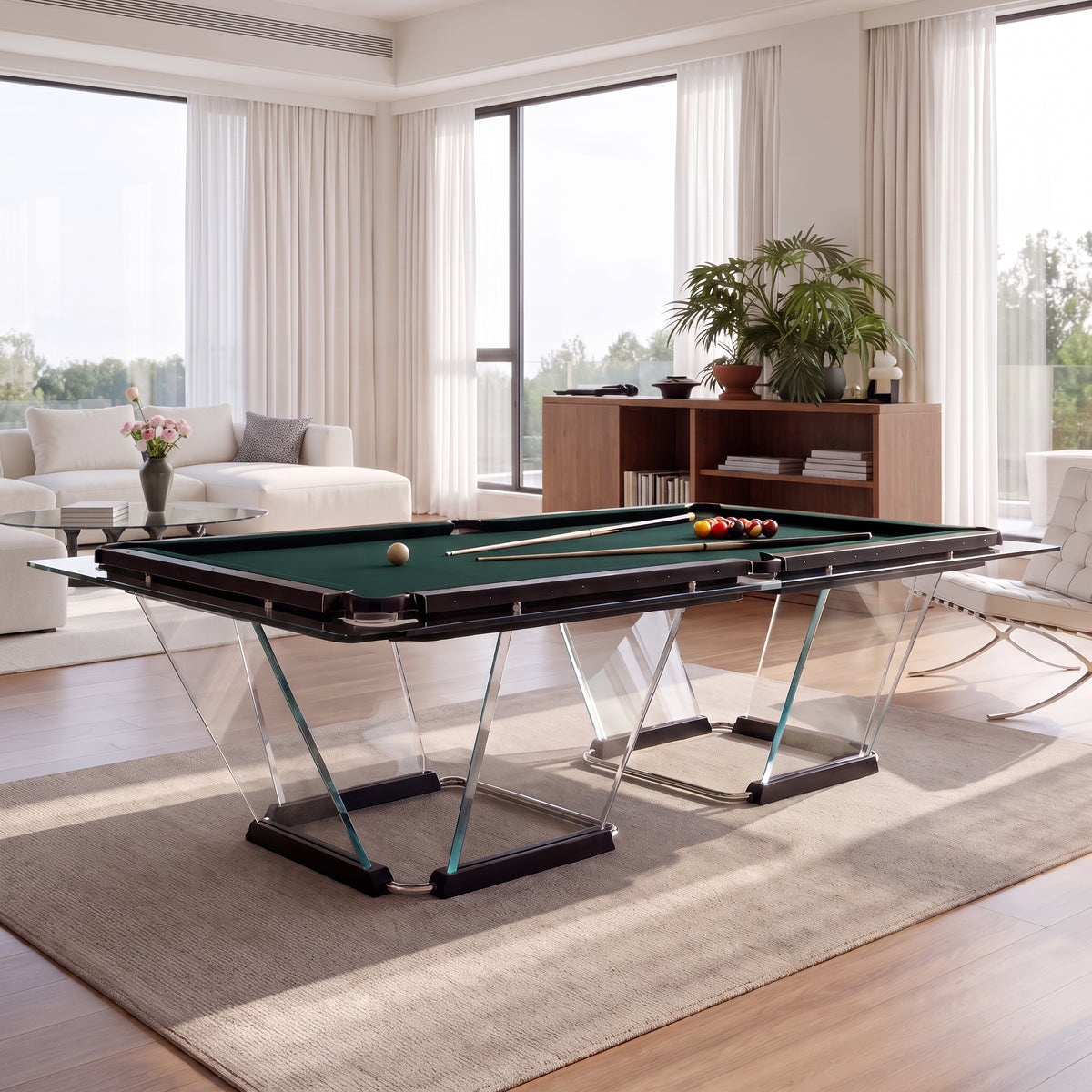 Billiards 147 Vitrella Premium Glass Pool Table